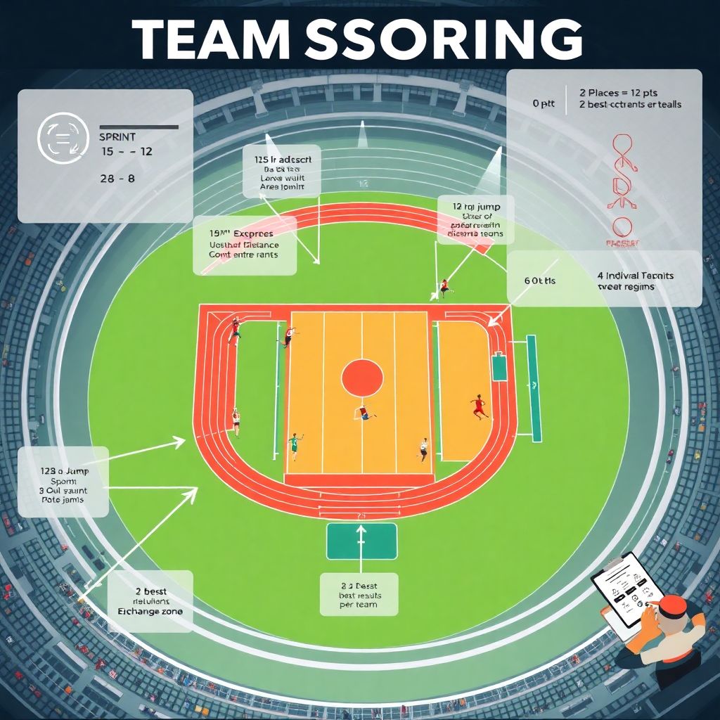 Легкая атлетика: как команды набирают очки в общем командном зачете