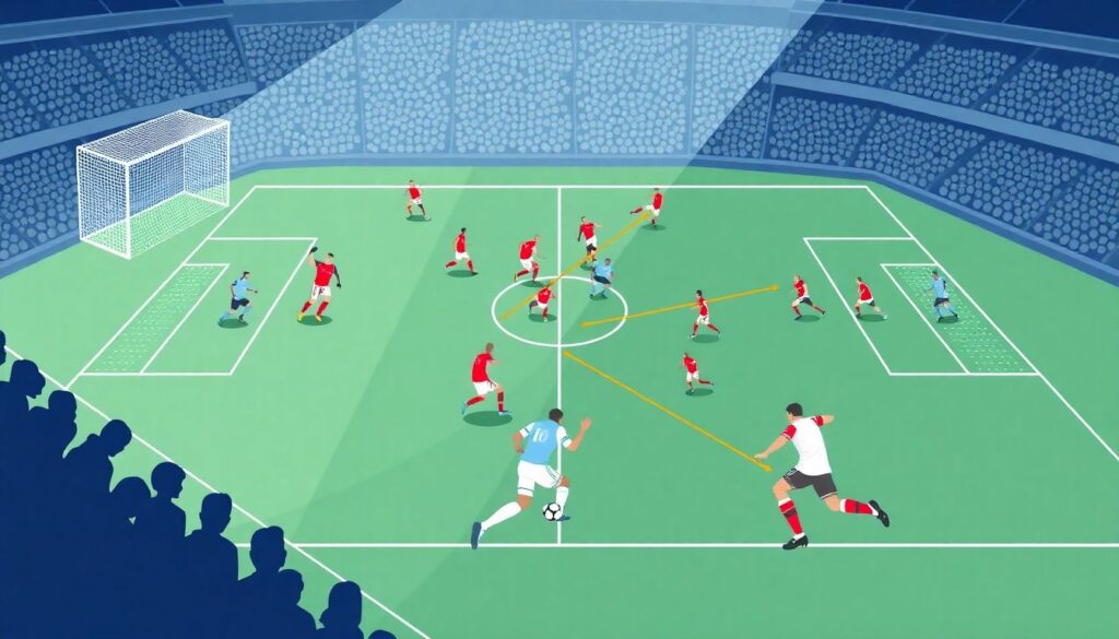 Тактика владения мячом против контратак: путь к вершине в футболе - иллюстрация