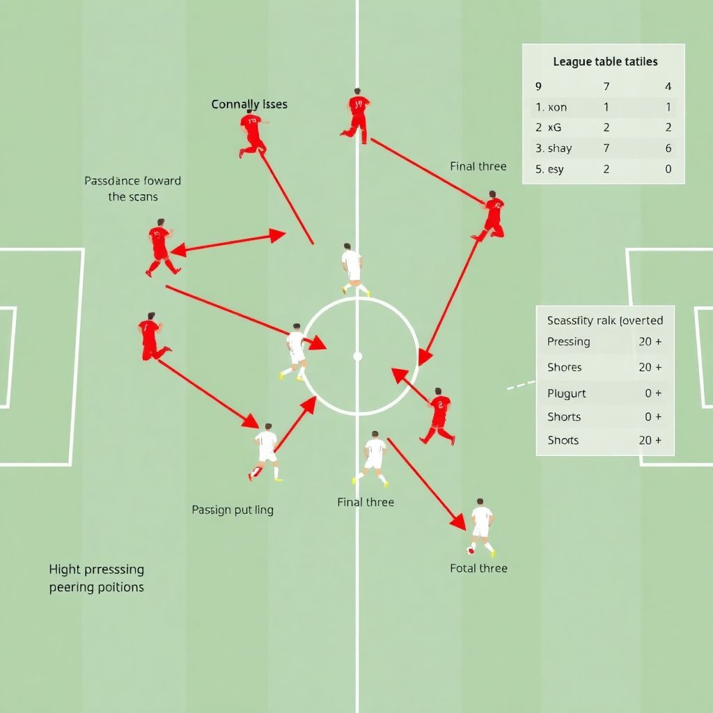 Тактика высокого прессинга и ее влияние на позиции команды в таблице