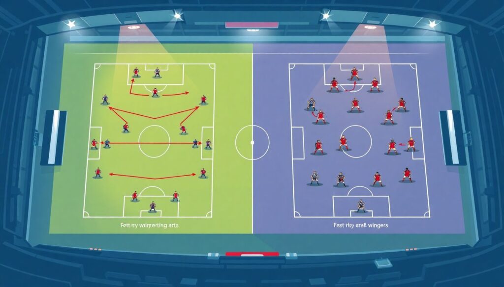 Сравнение стратегий атаки в разных лигах на пути к вершине - иллюстрация